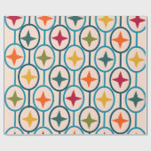 cirkels en sterren cadeaupapier (Vlak)