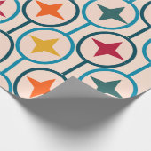 cirkels en sterren cadeaupapier (Hoek)