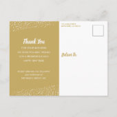 Cirkels en sterren op zwart feestdagenkaart (Achterkant)