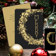 Cirkels en sterren op zwarte kerst niet-foto's