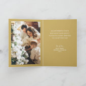 Cirkels en sterren op zwarte kerstfoto kaart (Binnen)