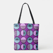 cirkels en sterren tote bag (Achterkant)