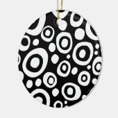 Cirkels en stippen 03 keramisch ornament (Links)