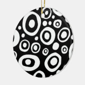 Cirkels en Stippen 04 Keramisch Ornament (Links)