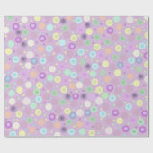 Cirkels en Stippen Pastel Soft Cosy Kleuren Cadeaupapier (Vlak)
