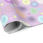 Cirkels en Stippen Pastel Soft Cosy Kleuren Cadeaupapier (Rol Hoek)