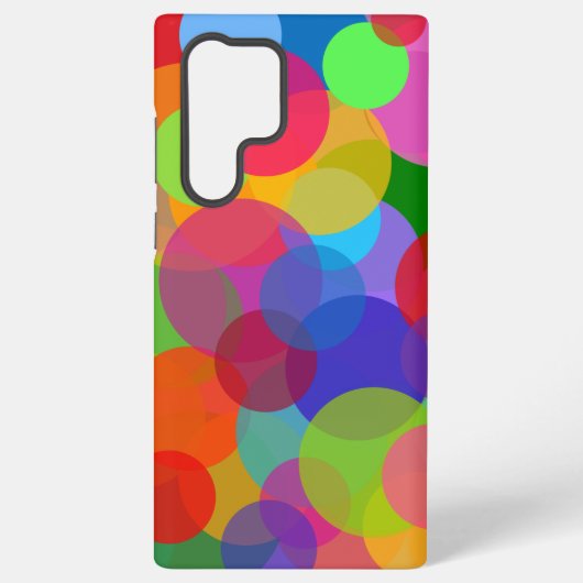 Cirkels en Stippen Samsung Galaxy Hoesje (Achterkant)