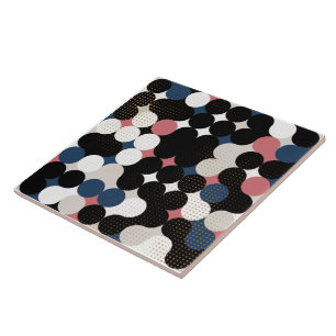 Cirkels en stippen tegeltje