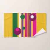 Cirkels en strepen gewaagd modern bad handdoek (Handdoek)