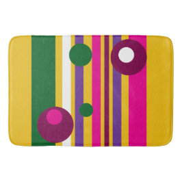 Cirkels en strepen gewaagd modern badmat