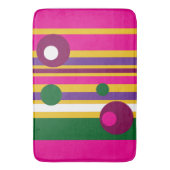 Cirkels en strepen gewaagd modern badmat (Voorkant Verticaal)