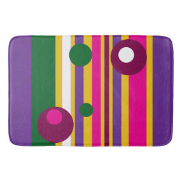 Cirkels en strepen gewaagd modern badmat