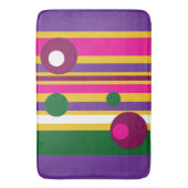 Cirkels en strepen gewaagd modern badmat (Voorkant Verticaal)