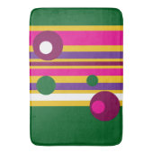 Cirkels en strepen gewaagd modern badmat (Voorkant Verticaal)