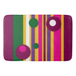 Cirkels en strepen gewaagd modern badmat