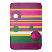 Cirkels en strepen gewaagd modern badmat (Voorkant Verticaal)