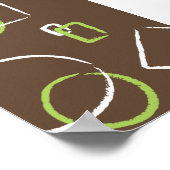 cirkels en vierkantjes poster (Hoek)