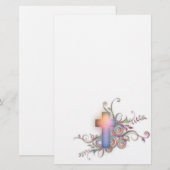 Cirkels en wervelingen ~ Kruis Briefpapier (Voorkant / Achterkant)