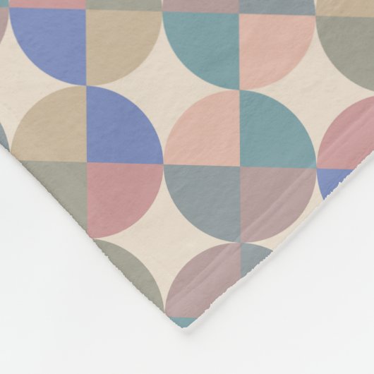 cirkels fleece deken (Hoek)