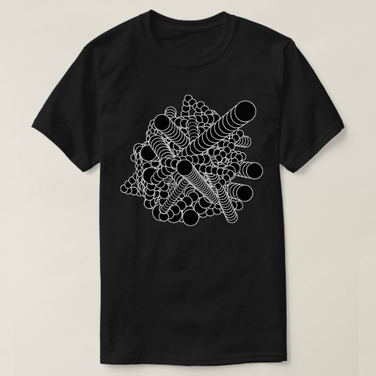 Cirkels Geometrische buizen T-shirt (Design voorkant)