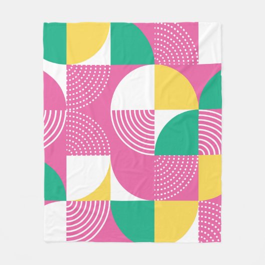  cirkels: grafische harmonie. fleece deken (Voorkant)