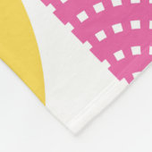  cirkels: grafische harmonie. fleece deken (Hoek)