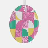 cirkels: grafische harmonie. glas ornament (Voorkant Rechts)
