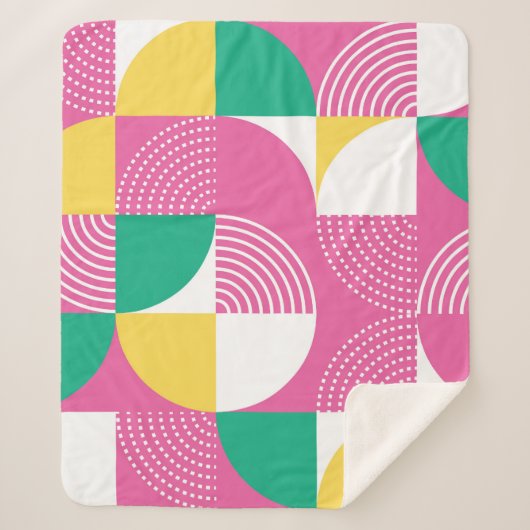  cirkels: grafische harmonie. sherpa deken (Voorkant)