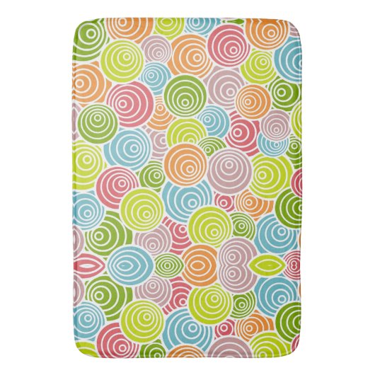 Cirkels in cirkels badmat (Voorkant Verticaal)