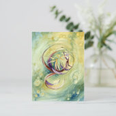 cirkels in cirkels briefkaart (Staand voorkant)