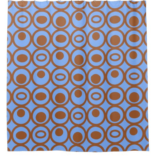 Cirkels in cirkels douchegordijn (Voorkant)