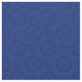 cirkels in cirkels op blauw stof
