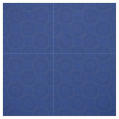 cirkels in cirkels op blauw stof (Swatch)