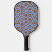 Cirkels in cirkels pickleball paddle (Voorkant)