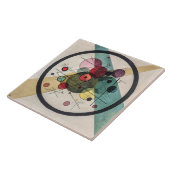 Cirkels in een Cirkel - Kandinsky Tegeltje (Zijkant)