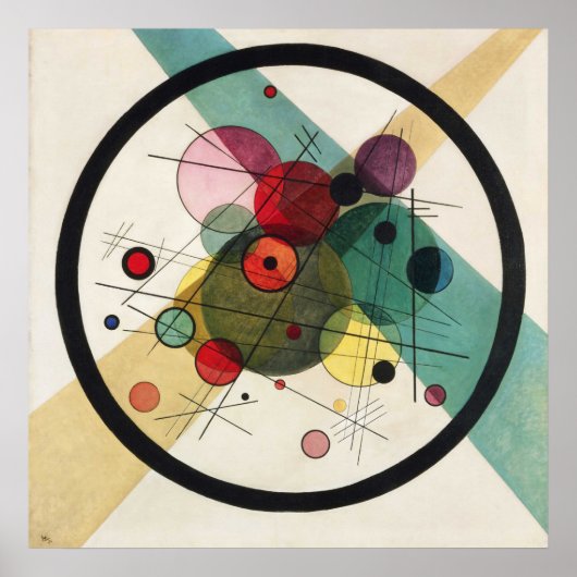 Cirkels in een cirkel poster (Voorkant)