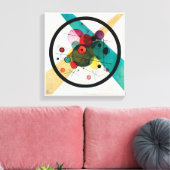 Cirkels in een Cirkel van Wassily Kandinsky Canvas Afdruk (Insitu (Woonkamer))