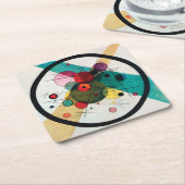 Cirkels in een Cirkel van Wassily Kandinsky Kartonnen Onderzetters (Schuin)