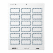 Cirkels in Grijs Adreslabel Etiket (Full Sheet)