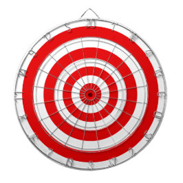 Cirkels in rood-wit dartbord
