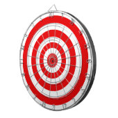 Cirkels in rood-wit dartbord (Voorkant Rechts)
