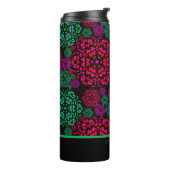 Cirkels kunst thermische tumbler thermosbeker (Gedraaid links)