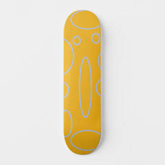 Cirkels Lussen op Oranje geometrische Persoonlijk Skateboard