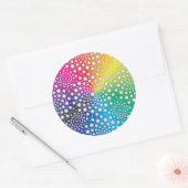 Cirkels Mandala 2 Ronde Sticker (Envelop)