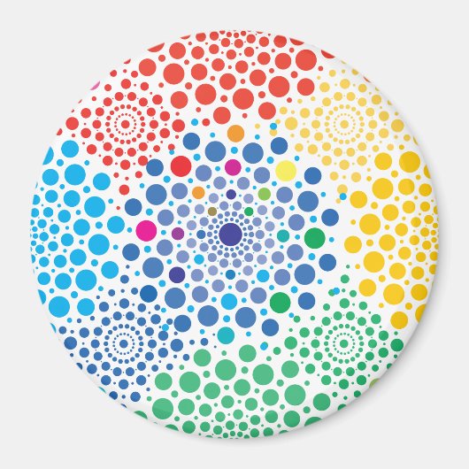 Cirkels Mandala 3 Magneet (Voorkant)