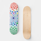 Cirkels Mandala 3 Persoonlijk Skateboard (Voorkant)