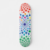 Cirkels Mandala 3 Persoonlijk Skateboard (Voorkant)