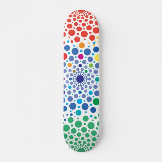 Cirkels Mandala 3 Persoonlijk Skateboard (Voorkant)