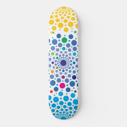 Cirkels Mandala 3 Persoonlijk Skateboard (Voorkant)