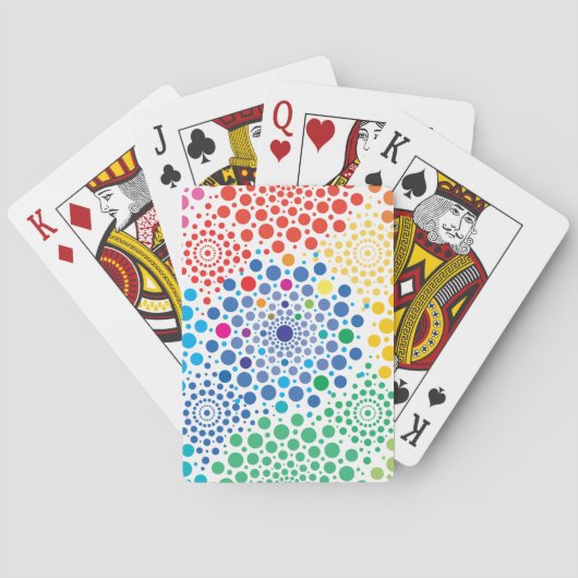 Cirkels Mandala 3 Pokerkaarten (Achterkant)